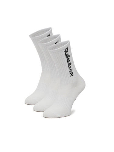 Quiksilver Дълги чорапи AS_QUIKSILVER_100W_SS25 (3-PACK) Бял