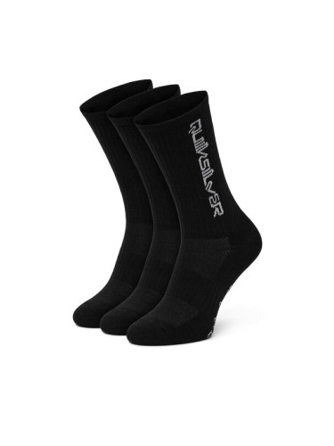 Quiksilver Дълги чорапи AS_QUIKSILVER_100W_SS25 (3-PACK) Черен