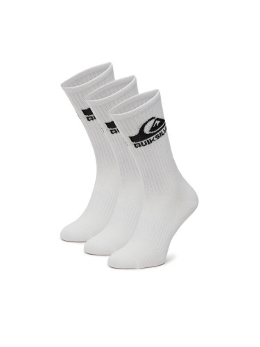 Quiksilver Дълги чорапи AS_QUIKSILVER_101W_SS25 (3-PACK) Бял