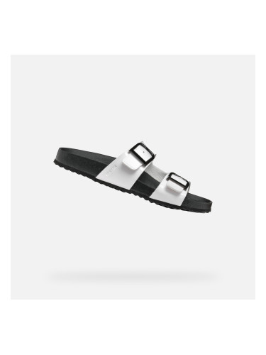 White women's slippers Geox Brionia R - Women's
