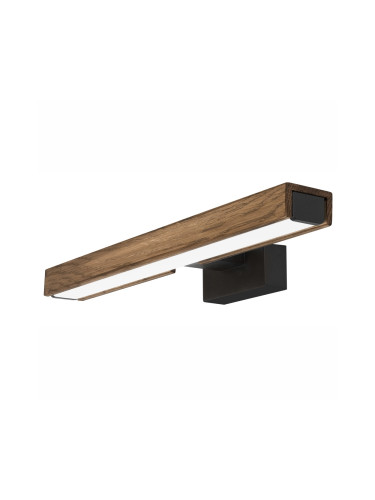 Brilagi-LED огледално осветление WOODY MIRROR LED/8W/230V IP44 дъб/черно