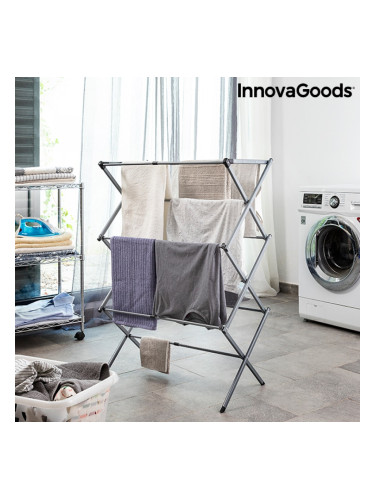 Сгъваем и Разтегателен Метален Простор за Дрехи с 3 Височини Cloxy InnovaGoods (11 Ребра)