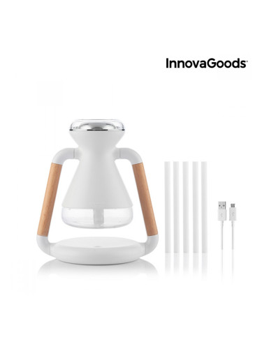 Овлажнител Дифузьор с Аромати и Безжично Зарядно Устройство 3 в 1 Misvolt InnovaGoods