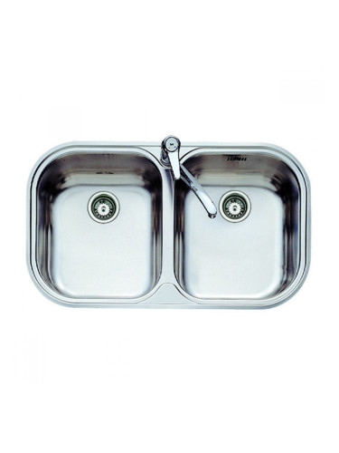Мивка с две корита Teka 11107028 STYLO 2C Неръждаема стомана