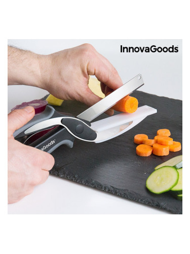 Ножица с Нож с  Вградена Малка Дъска за Рязане Integrada InnovaGoods