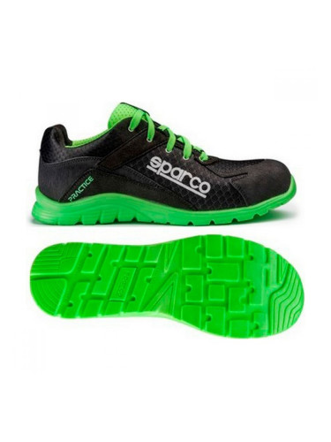 Safety Footwear Sparco Practice 07517 Черен/Зелен - 43