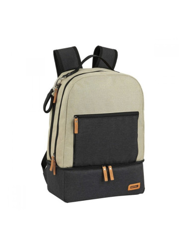 Спортна Чанта със Закачалка за Обувки Safta Бежов Тъмно сив