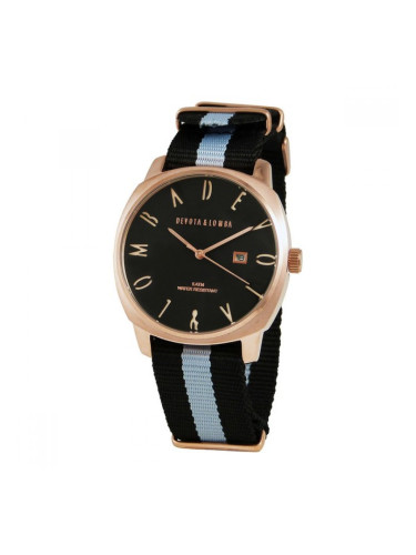 Мъжки часовник Devota & Lomba DL008MSPBK-GR-03BLACK (42 mm) (Ø 42 mm)