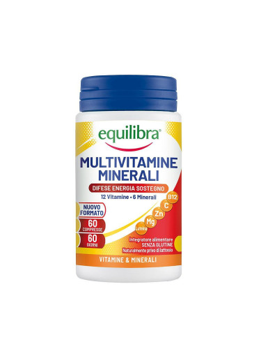 Мултивитамини и минерали, 60 таблетки, Equilibra - Италия