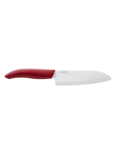 Керамичен нож KYOCERA GEN SANTOKU с червена дръжка - 14 см