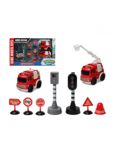 Пожарникарски Комплект Traffic City 112840 (9 pcs)
