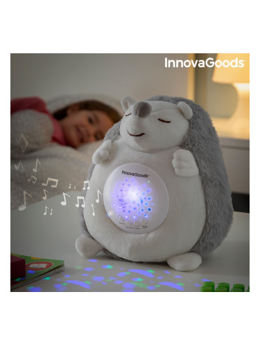Плюшен таралеж с бял шум и проектор за нощна светлина Spikey InnovaGoods