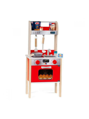 Кухня  Играчка Moltó 21293 Дървен Червен (10 pcs)