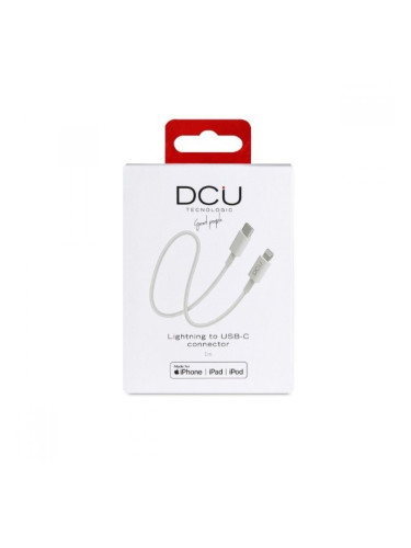 Кабел USB-C към Lightning iPhone DCU Бял 1 m