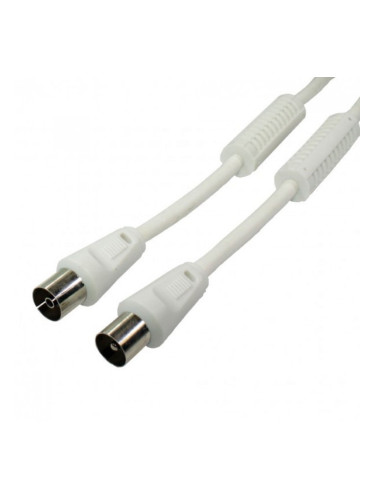 Кабел за антена DCU TV M-H Бял (3 m)