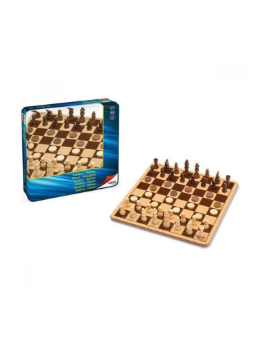 Дъска за Шах и Дама Cayro Дървен