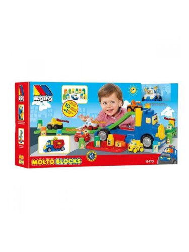 Камион със Строителни Блокове Moltó (82 cm) (10 pcs)