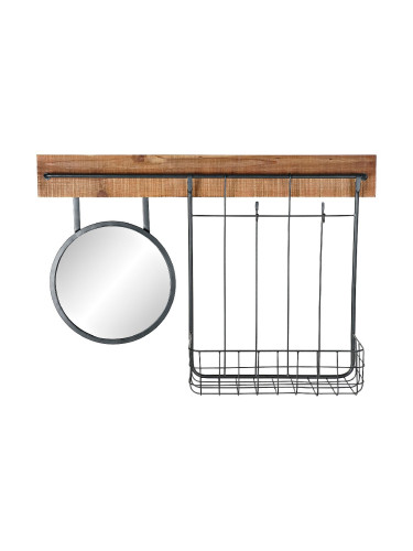 Стенно огледало DKD Home Decor Метал Ела Огледало (80 x 15 x 20 cm)