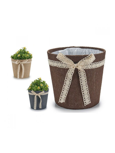 Саксия С връзки Плат (20 x 17 x 20 cm)