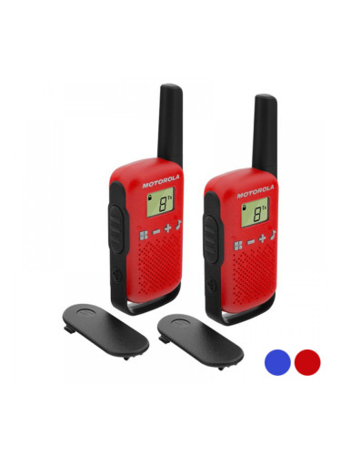 Уоки токи Motorola T42 Dual 1,3" LCD 4 km (2 pcs) - Червен
