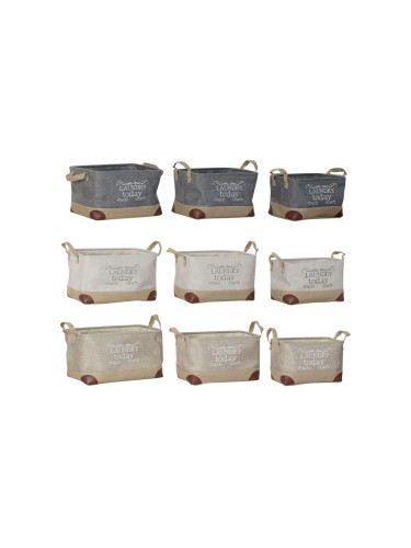 Игра на Кошници DKD Home Decor полиестер (3 pcs)