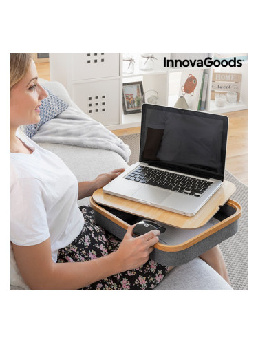 Преносимо Бюро за Лаптоп с Отделение за Съхранение Larage InnovaGoods