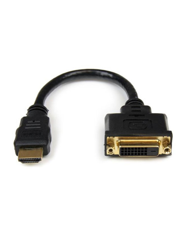 Адаптер HDMI Startech HDDVIMF8IN           Черен
