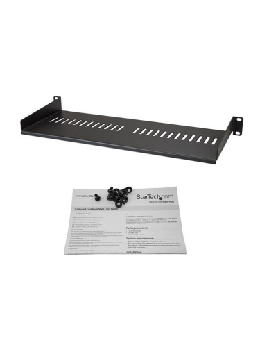Фиксиран рафт за шкаф Startech CABSHELF1U7V         Проветриво