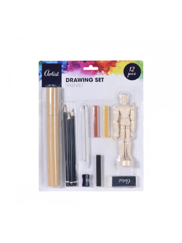 Комплект за Рисуване Artist (12 Pcs)