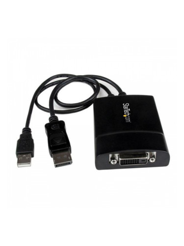 Адаптер DisplayPort към DVI Startech DP2DVID2             Черен
