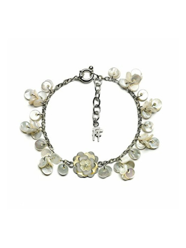 Дамска гривна Folli Follie 2B14F003WW Стомана Седеф (23 cm)