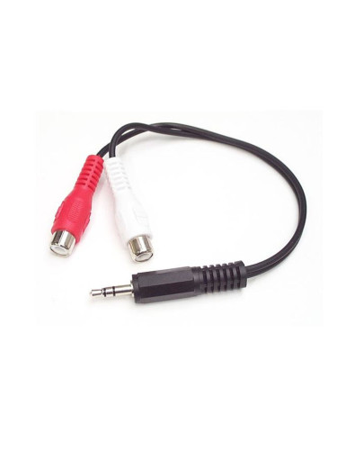 Аудио Кабел Жак към RCA Startech MUMFRCA Черен 0,15 m