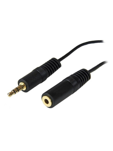 Кабел за удължаване за слушалки с микрофон Startech MU12MF               3,7 m Черен