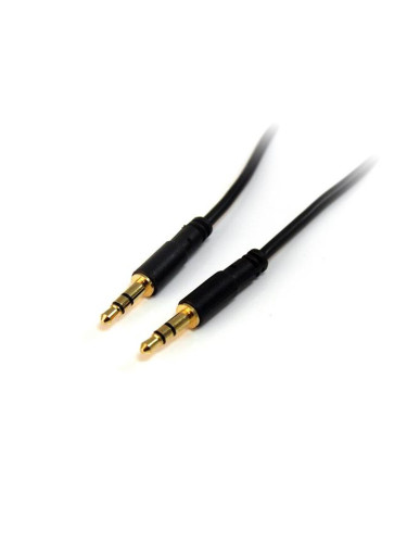 Аудио кабел с жак (3,5 mm) към 2 RCA кабел Startech MU15MMS              4,6m Черен