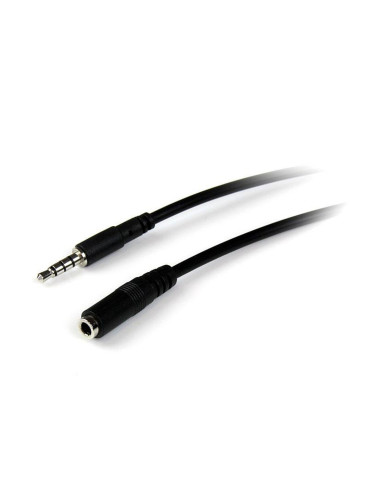 Кабел за удължаване за слушалки с микрофон Startech MUHSMF2M             (2 m) Черен