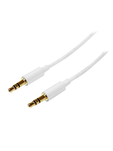 Аудио кабел с жак (3,5 mm) към 2 RCA кабел Startech MU1MMMSWH            Бял 1 m