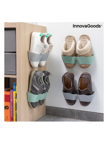 Лепящи се Поставки за Обувки Shohold InnovaGoods Опаковка от 4 единици