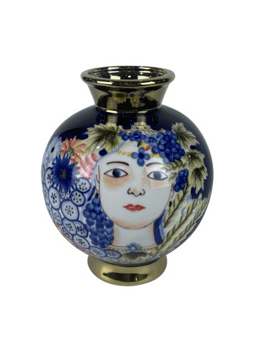 Ваза DKD Home Decor Порцелан Черен Shabby Chic (19 x 19 x 23 cm)