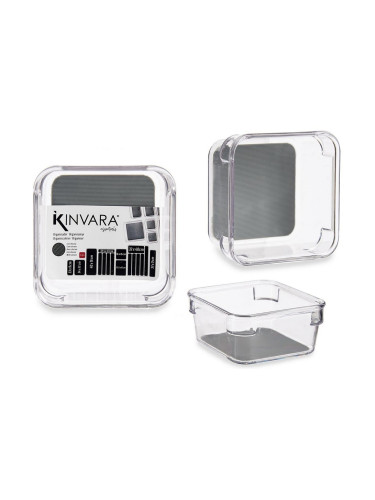 Органайзера За Чекмедже Сив Прозрачен Пластмаса Силикон (9,3 x 4,5 x 9,3 cm)