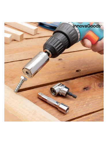 Универсален Гаечен Ключ с Аксесоари Uniscrew InnovaGoods