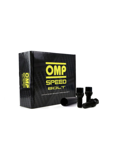Set Гайки OMP 33 mm Черен M12 x 1,50