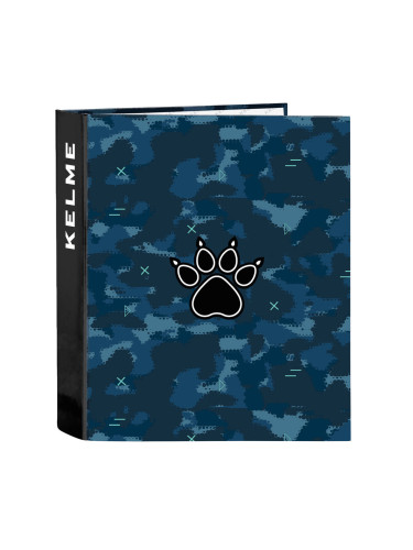Папка с пръстени Kelme Break Черен Морско син A4 (40 mm)