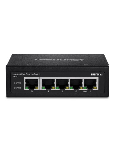 Суич Trendnet TI-E50 RJ-45 x 5 Черен
