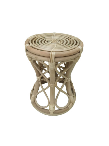 Помощна маса DKD Home Decor Естествен Pатан Тропически (30 x 30 x 40 cm)