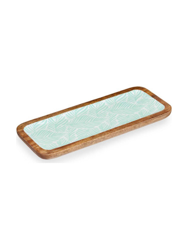 Украса за център на маса Лист на растение Дървен Полиуретан (38 x 15 cm)