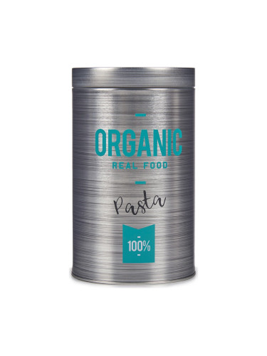 Буркан, Кръгъл, Тестени изделия, Сив, Калай, 10,4 x 18,2 x 10,4 cm