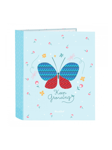 Папка с пръстени BlackFit8 Keep Growing Светло син A4 (27 x 33 x 6 cm)