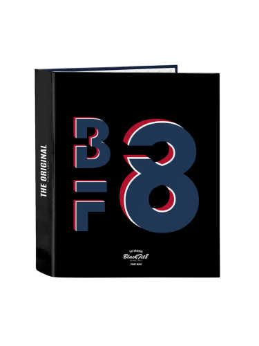 Папка с пръстени BlackFit8 Urban Черен Морско син A4 (27 x 33 x 6 cm)