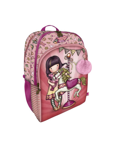 Училищна чанта Gorjuss Carousel, Сьомга, 34.5 x 43.5 x 22 cm