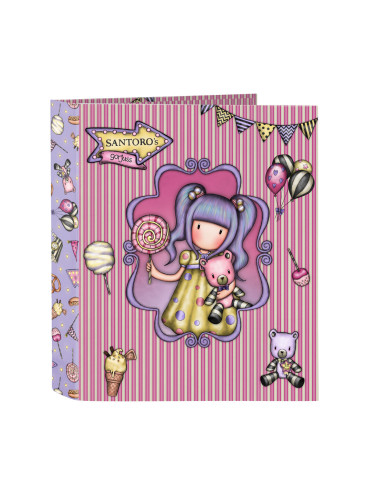 Папка с пръстени Gorjuss First prize Люляк A4 (27 x 33 x 6 cm)